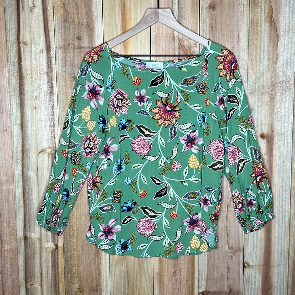 Loft Women’s Small Floral Print Shirt